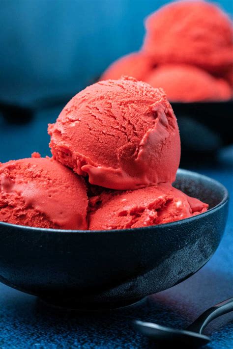 red ice cream