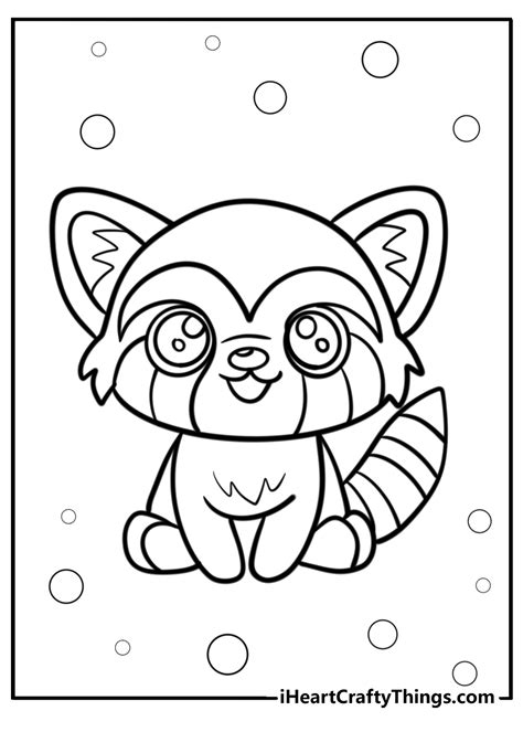 red panda coloring sheet printable, Red panda coloring page