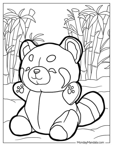 red panda to colour in, Pin on arts & crafts. Panda pandas coloringbay