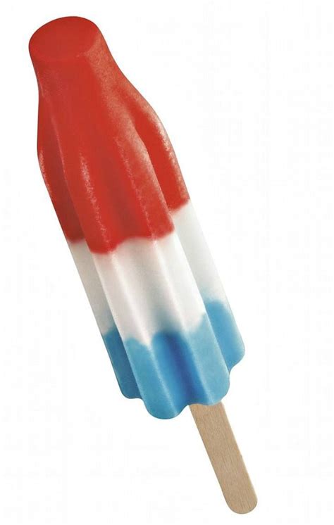red white and blue ice pop