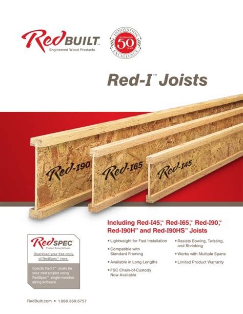 Redbuilt I Joist Catalog