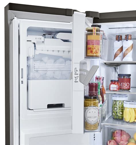 refrigerator in door ice maker