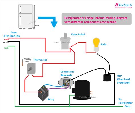 refrigerator relay diagram 
