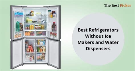 refrigerator without ice maker or water dispenser