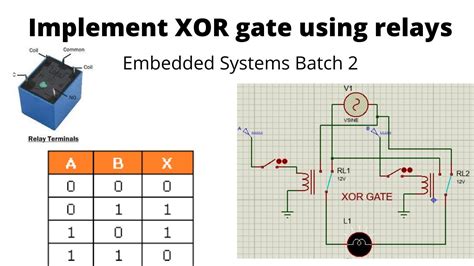 relay logic diagram of xor gate 