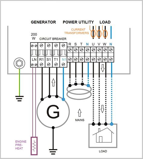 reliance transfer switch wiring diagram 