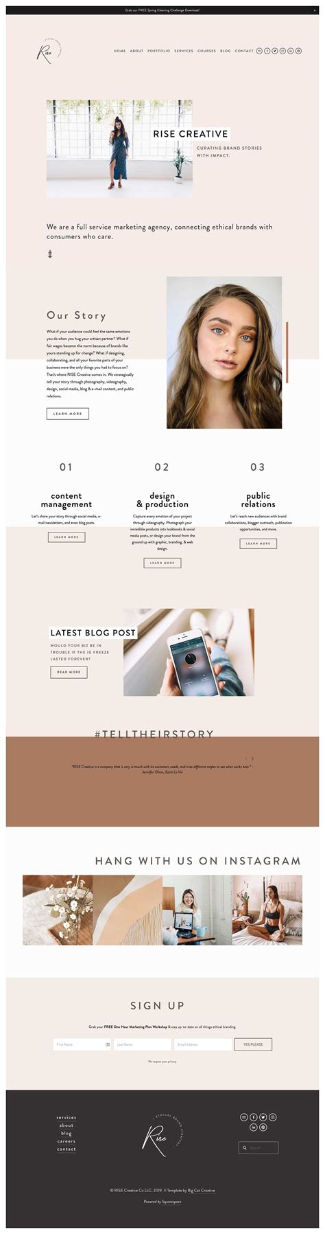 Rella Com Squarespace Template Used