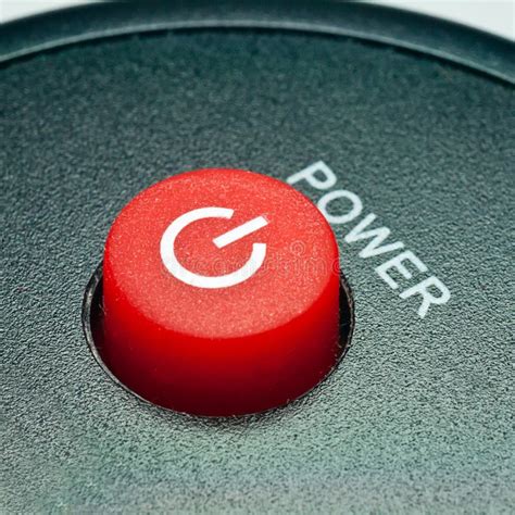 remote control power button, Red power button on remote stock photo. image of communication