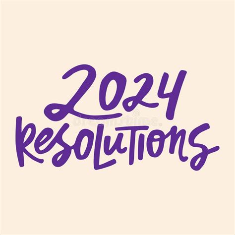 resolutions calligraphy clip art, Resolutions black vector brush calligraphy banner stock illustration