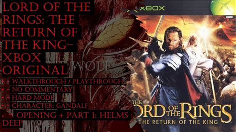 Return Of The King Xbox Walkthrough