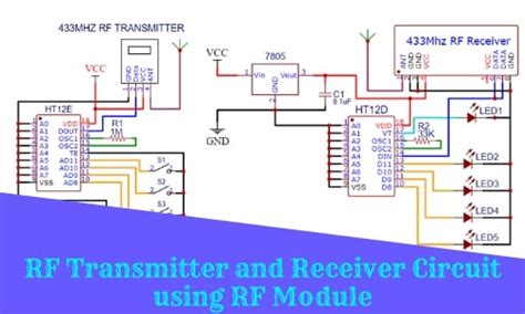 rf transmitter receiver circuit diagram 