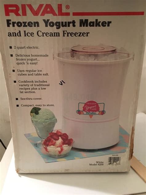 rival ice cream and yogurt maker manual