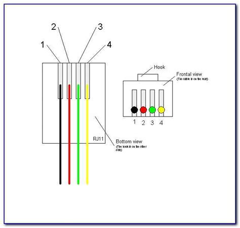 rj11 wiring wall schematic 