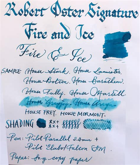robert oster fire and ice