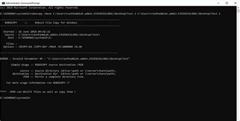 robocopy error 2 accessing source directory, Robocopy fehler howpchub fehlercode exact fehlermeldung. Robocopy error code 0x00000005 (error 5)