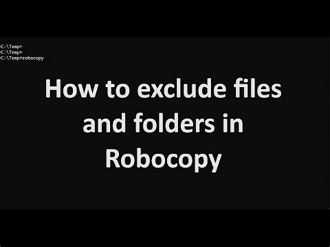 robocopy exclude existing files, What is robocopy in windows?. Robocopy folders geeksforgeeks should