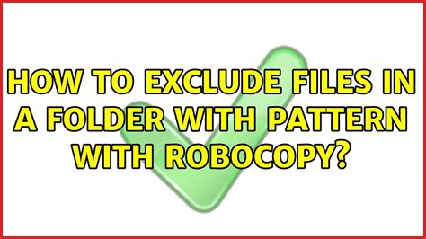 robocopy exclude file list, Robocopy syntax commands