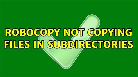 robocopy not copying subfolders, Hatékony harc öltözőszekrény robocopy copy folder structure karácsony