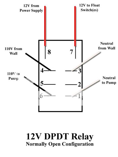 rodi dpdt relay wiring diagram 