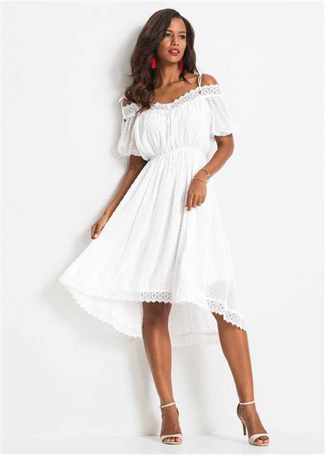 romantisk vit klänning