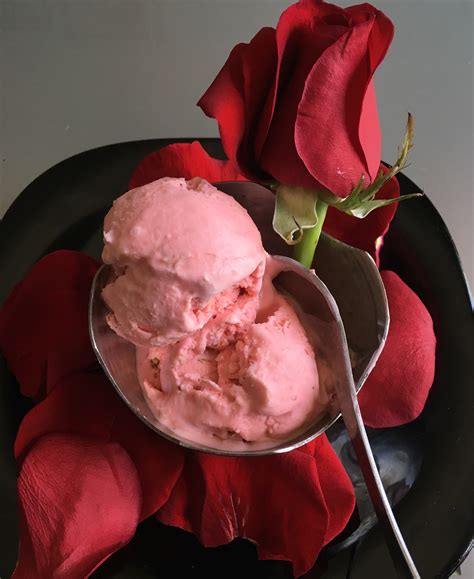 rose petal ice cream