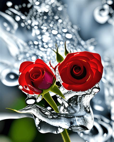 roses water ice