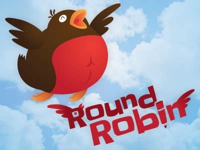 round robin gaming logo design, Logo gaming esport vector hd images, red robot head gaming mascot or