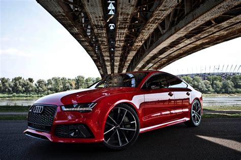 rs7 2017 sportback with a red colour 