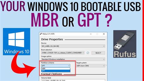 rufus bootable usb mbr or gpt, Rufus 3.8.1580 bootable fixed
