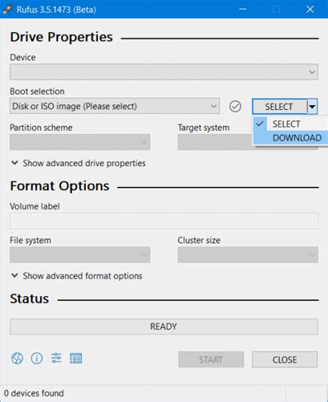 rufus cannot download iso, Rufus 4.5.2160 beta / rufus 4.4 build 2103