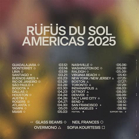 rufus du sol us tour, Rüfüs du sol are the only australian act nominated in 2023 grammy awards