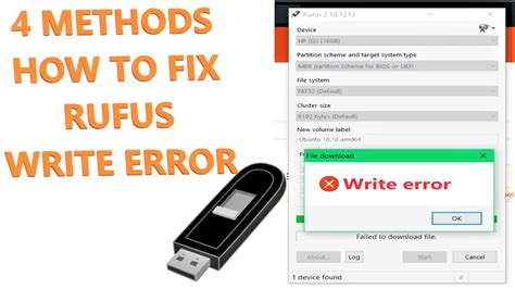 rufus error write error, Cara mengatasi tidak bisa booting usb flashdisk saat instal ulang
