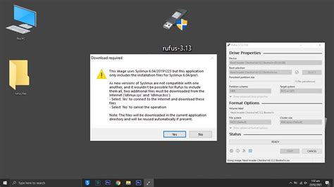 rufus failed to download file syslinux, 