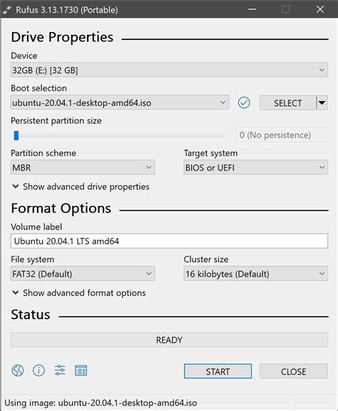 rufus in ubuntu, Create a bootable usb stick with rufus on windows