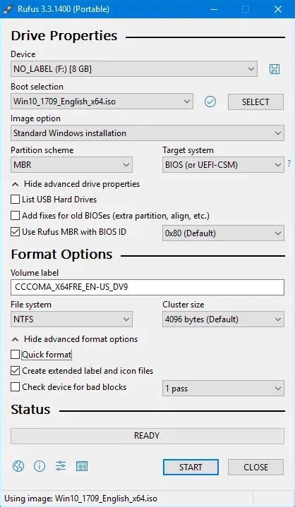 rufus iso image tool, Create bootable usb flash drive from iso using windows usb/dvd tool or. Create bootable usb drives from windows with rufus (version 3.0