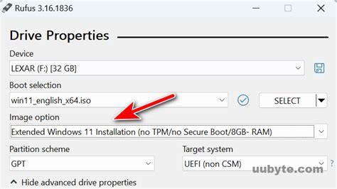 rufus no extended windows 11 installation, Windows 11 upgrade without tpm or secure boot 2024