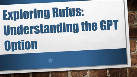 rufus no gpt option, Tsunami scully rotary rufus windows 10 settings pronunciation axis regret