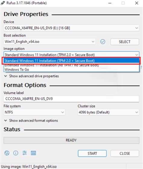 rufus no tpm, Rufus can now create windows 11 installation media without security