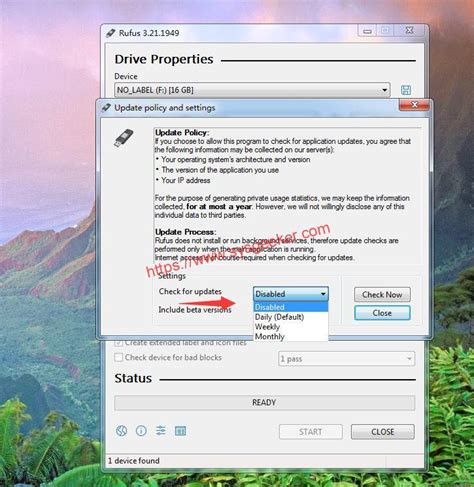 rufus not detecting drive, 