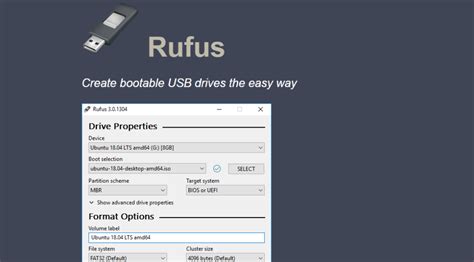 rufus to install ubuntu, Create a bootable usb stick with rufus on windows