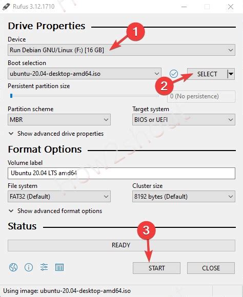 rufus ubuntu install, Create a bootable usb stick with rufus on windows