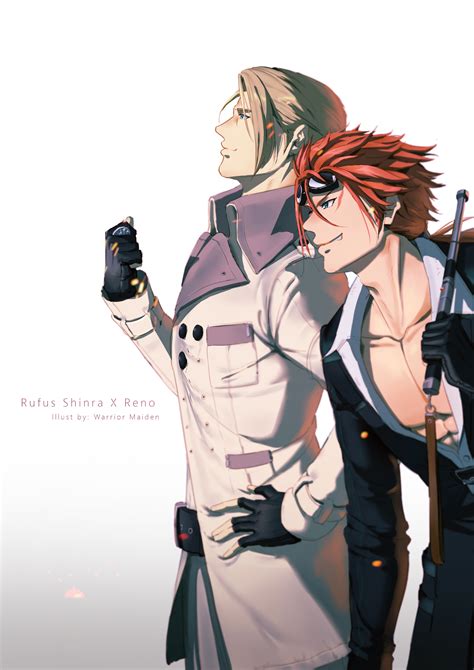rufus x reno, Pin on advent children. Reno cloud rufus final fantasy choose board ff