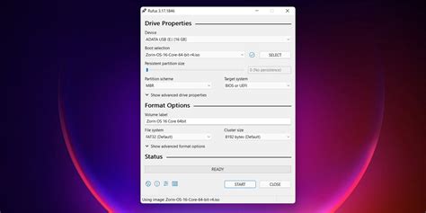 rufus zorin os, How to install zorin os on your computer from usb