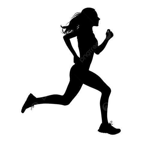 runner silhouette transparent background, Running silhouette transparent file. Running silhouette transparent file
