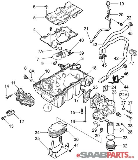 saab 2000 9 5 engine diagram oil 