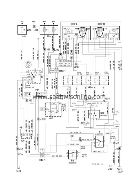 saab headlight wiring 