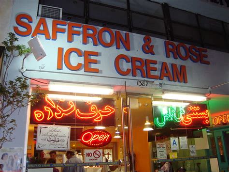 saffron rose ice cream