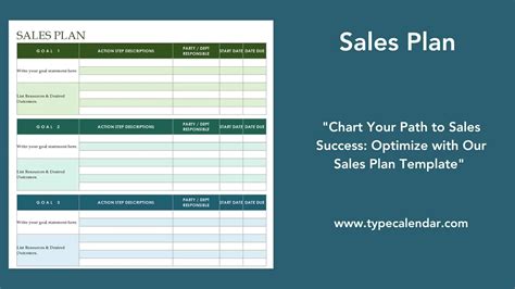 Sales Goal Template