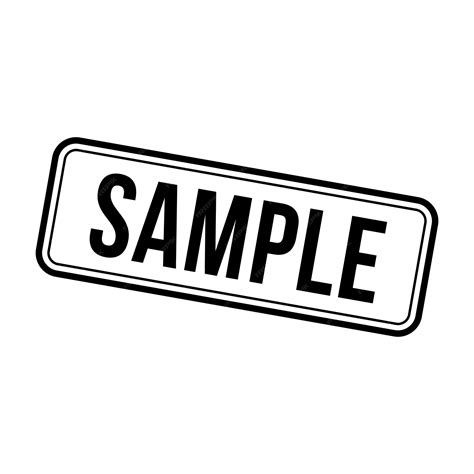 sample sign for paper, Sample red paper sign on white background vector image