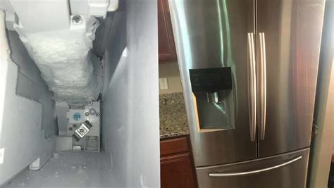 samsung french door ice maker freezing up